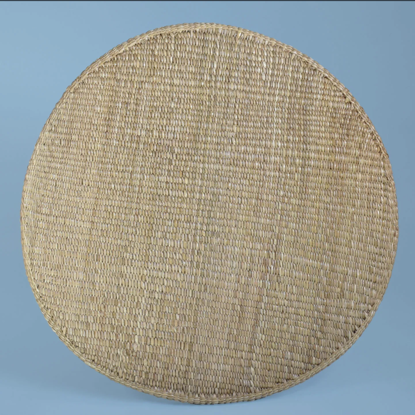 Woven Rattan Round Table by Mario Lopez Torres